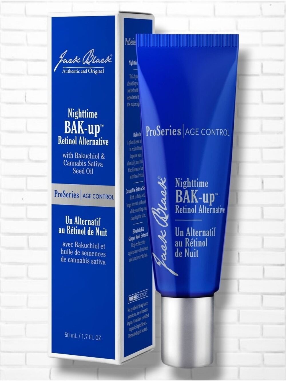 NEW! Jack Black Nighttime BAK-Up™ Retinol Alternative 50 mL/1.7 F OZ